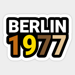 Berlin 1977 Sticker